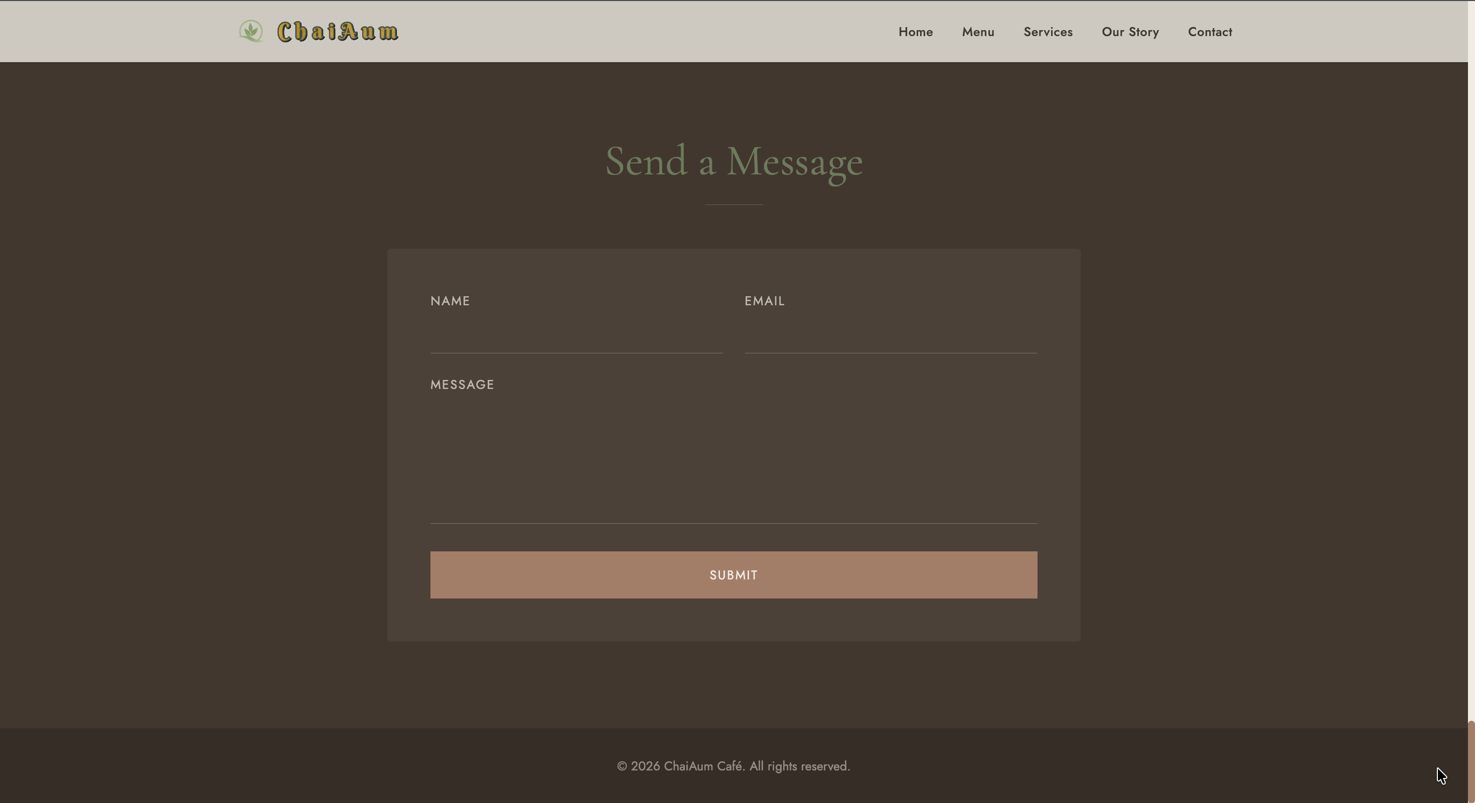 New chaiAum message form