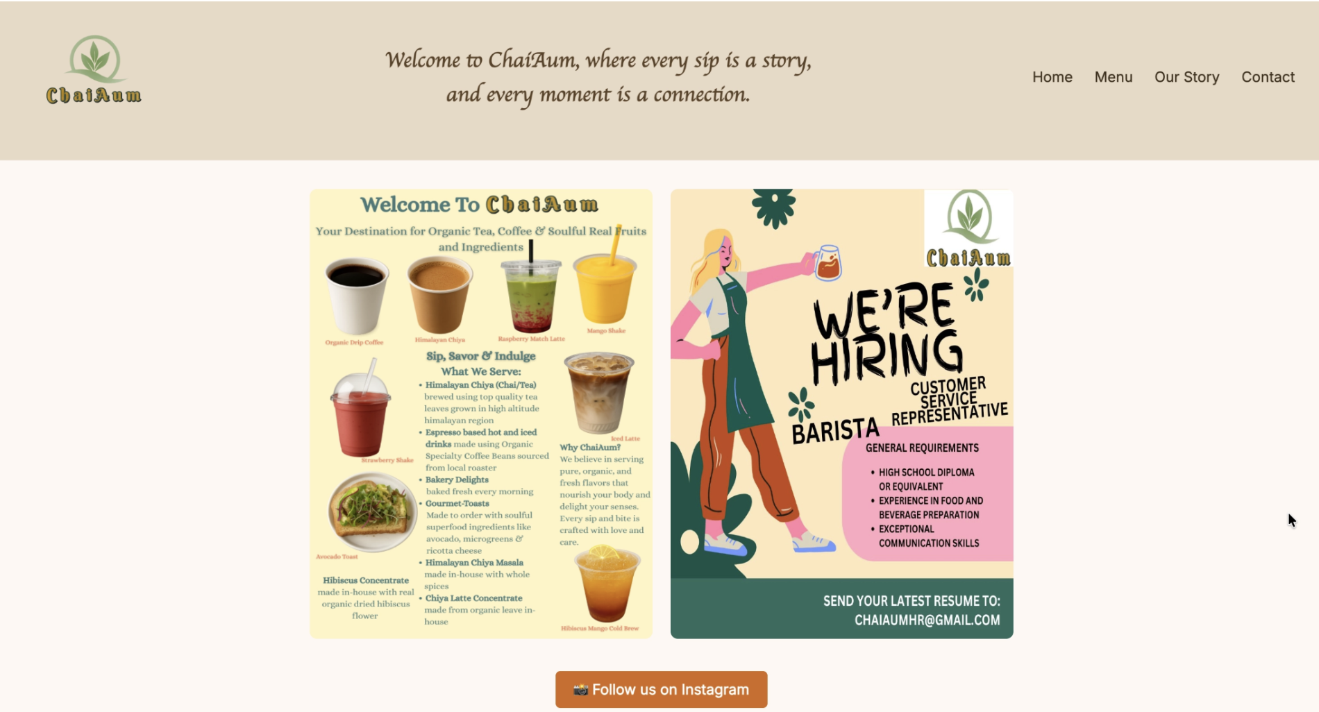 Old chaiAum home page